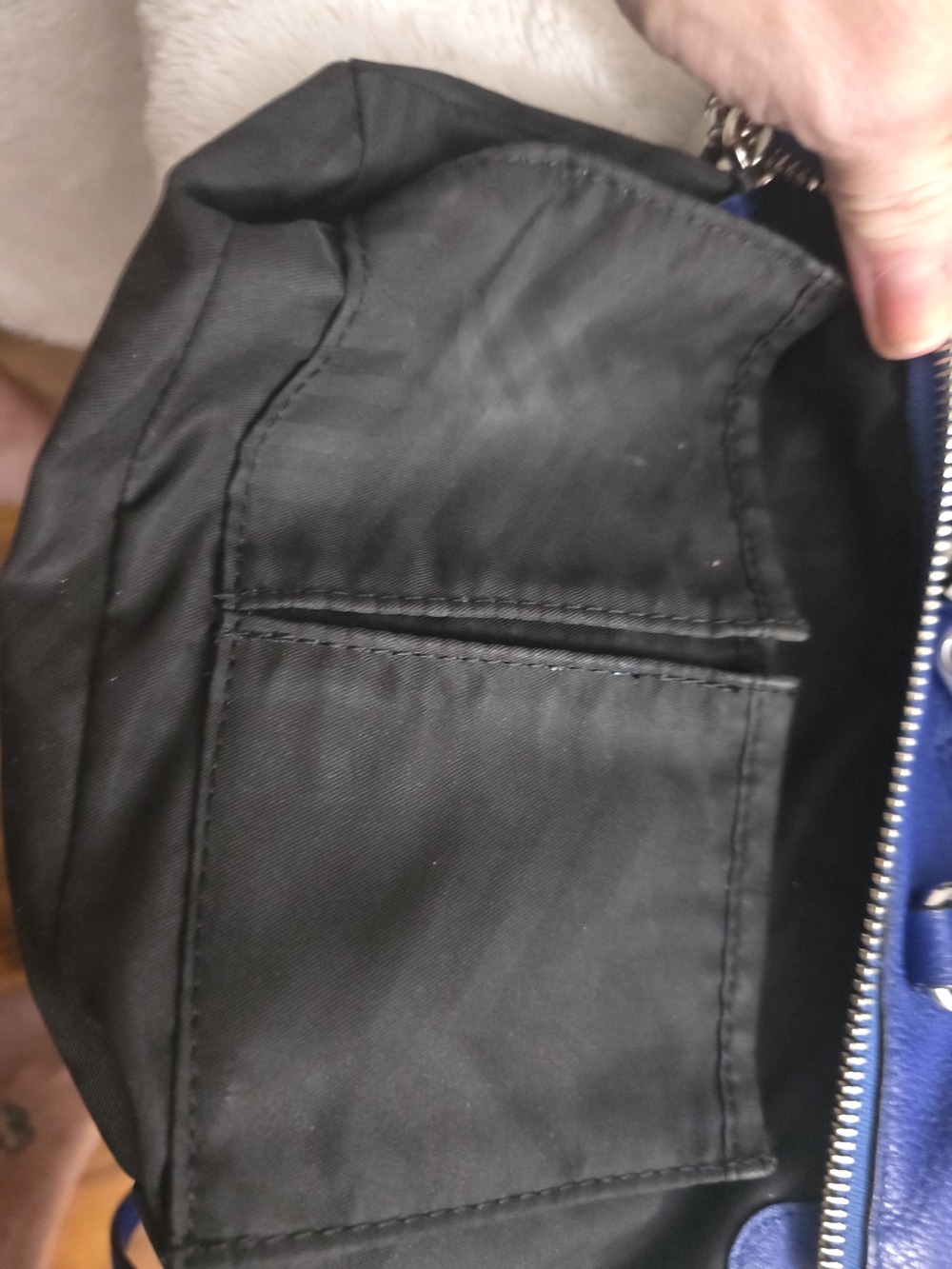 Rebecca Minkoff Cobalt Blue & Silver Micro Moto Satchel & Crossbody Purse Bag - Picture 16 of 16